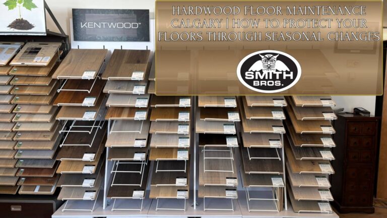 Beautiful hardwood flooring in a Calgary home